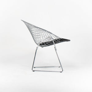 SOLD 2021 Pair of 421L Diamond Chairs by Harry Bertoia for Knoll with Chrome Finish