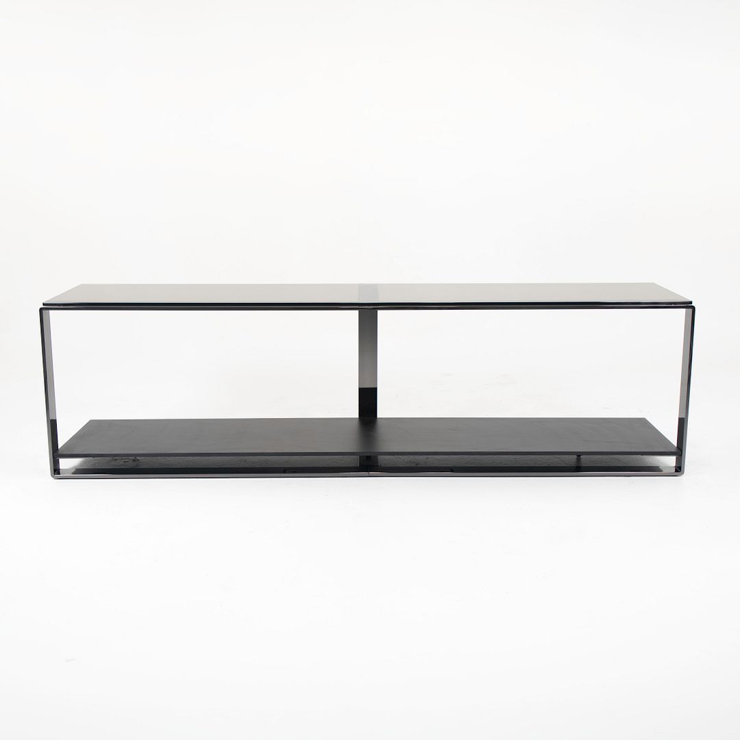 SOLD 2020 Williams Console by Rodolfo Dordoni for Minotti, Smoked Glass & Steel