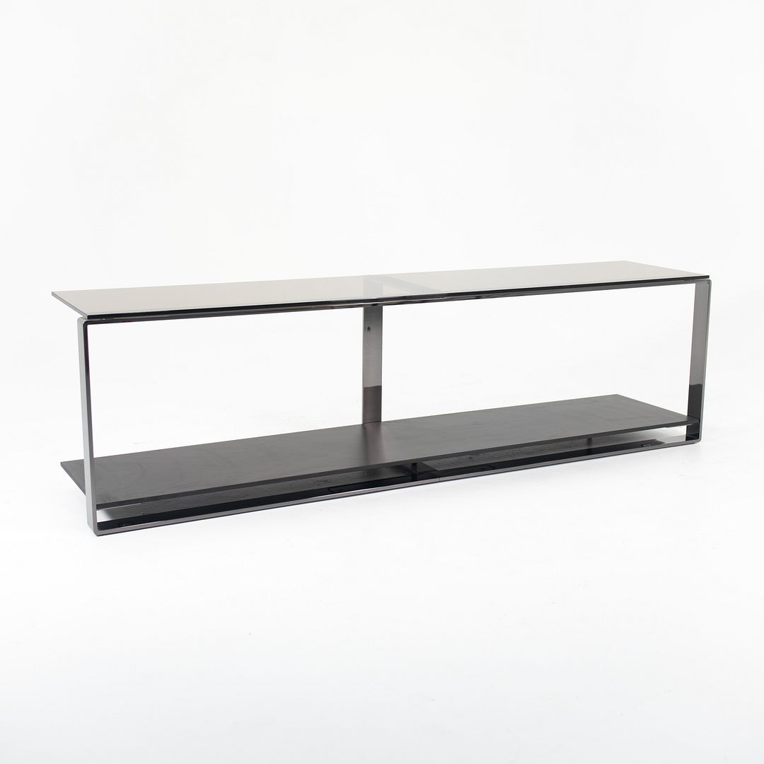 SOLD 2020 Williams Console by Rodolfo Dordoni for Minotti, Smoked Glass & Steel