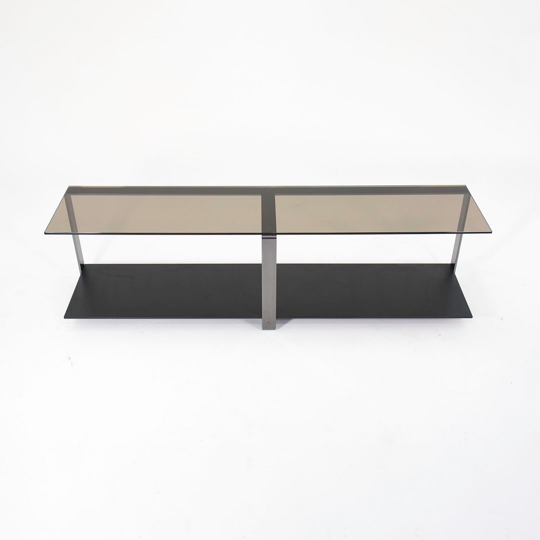 SOLD 2020 Williams Console by Rodolfo Dordoni for Minotti, Smoked Glass & Steel