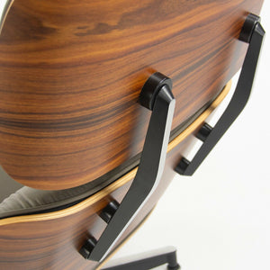 SOLD 2013 Herman Miller Eames Lounge Chair and Ottoman Palisander Greige Leather