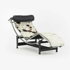 SOLD 2010s Le Corbusier Perriand Jeanneret Cassina LC4 Chaise Lounge Chair Ponyhide